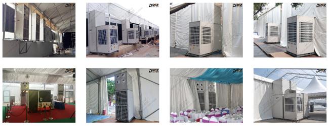 As unidades de condicionamento de ar 10HP provisórias portáteis, barraca pequena empacotaram o condicionador de ar