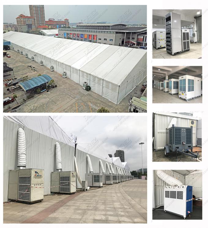 Barraca industrial de 22 toneladas do reboque do sistema de refrigeração do evento do refrigerador da barraca do ar 72.5kw