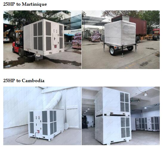 Condicionador de ar portátil da barraca do uso eficaz da energia 25HP/unidade móvel da C.A.