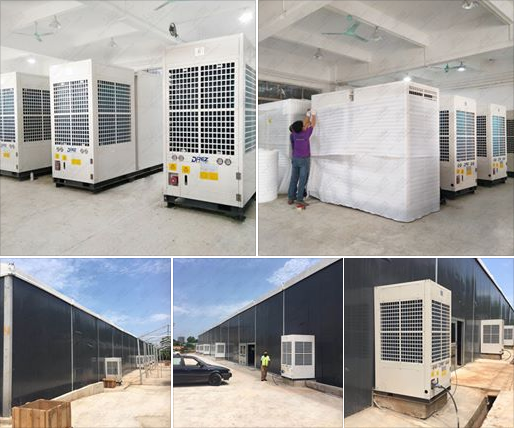 Grande condicionador de ar empacotado de 28 toneladas refrigerar de ar para a barraca da exposição