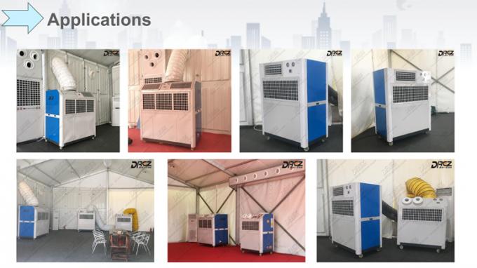 Condicionador de ar portátil empacotado de 4 toneladas 1.3m*0.75m*1.65m de Drez 5HP para refrigerar do dossel