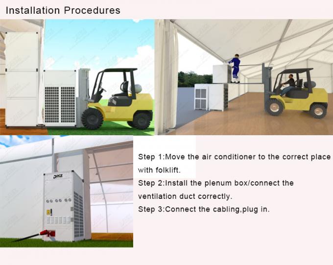 Condicionador de ar 14T provisório integral/C.A. central para barracas exteriores