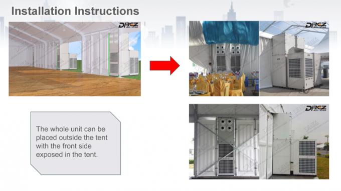 Condicionador de ar portátil de 10 toneladas da barraca da exposição de Aircond Drez para o controle exterior do clima
