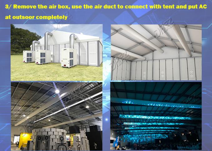 unidades de condicionamento de ar 30.6Kw 36hp comerciais de 33 toneladas para barracas